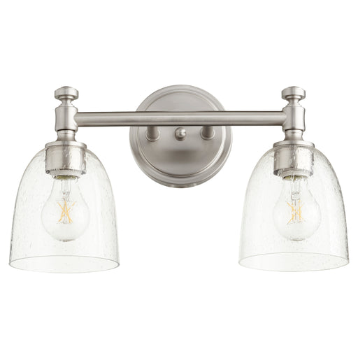 Quorum Home Quorum - 5122-2-265 - Two Light Vanity - Satin Nickel w/ Clear/Seeded