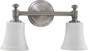 Quorum Home Quorum - 5122-2-65 - Two Light Vanity - Satin Nickel