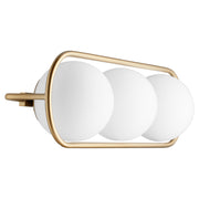 Quorum Home Quorum - 5137-3-80 - Three Light Vanity - Aged Brass