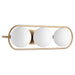 Quorum Home Quorum - 5137-3-80 - Three Light Vanity - Aged Brass