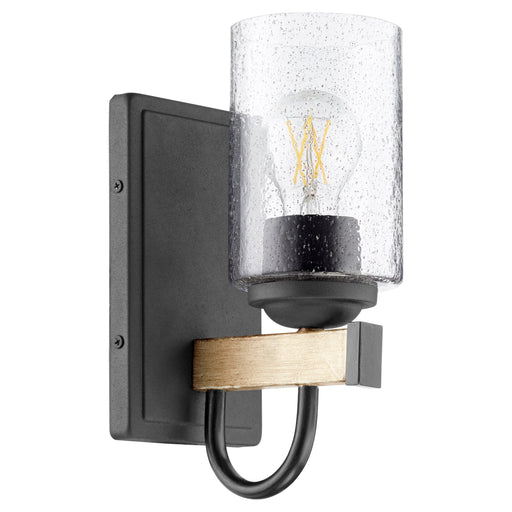 Quorum Home Quorum - 5140-1-69 - One Light Wall Mount - Textured Black w/ Driftwood finish