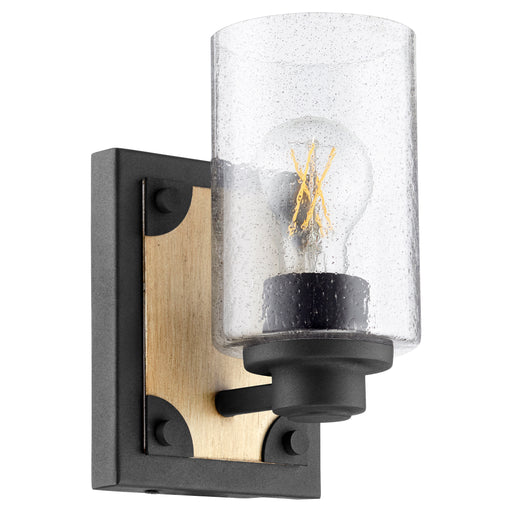 Quorum Home Quorum - 5143-1-69 - One Light Wall Mount - Textured Black w/ Driftwood finish