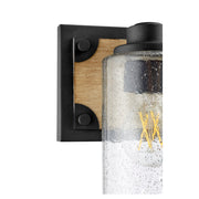 Quorum Home Quorum - 5143-2-69 - Two Light Vanity - Textured Black w/ Driftwood finish