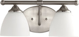 Quorum Home Quorum - 5150-2-65 - Two Light Vanity - Satin Nickel w/ Satin Opal