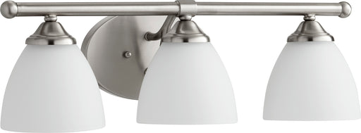 Quorum Home Quorum - 5150-3-65 - Three Light Vanity - Satin Nickel w/ Satin Opal