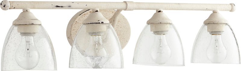 Quorum Home Quorum - 5150-4-70 - Four Light Vanity - Persian White w/ Clear/Seeded