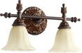 Quorum Home Quorum - 5157-2-44 - Two Light Vanity - Toasted Sienna With Mystic Silver