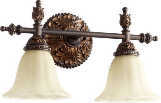 Quorum Home Quorum - 5157-2-44 - Two Light Vanity - Toasted Sienna With Mystic Silver