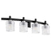 Quorum Home Quorum - 5184-4-69 - Four Light Vanity - Textured Black