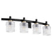 Quorum Home Quorum - 5184-4-69 - Four Light Vanity - Textured Black