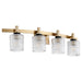 Quorum Home Quorum - 5184-4-80 - Four Light Vanity - Aged Brass