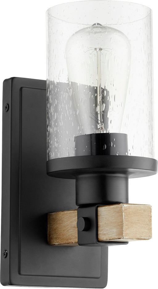 Quorum Home Quorum - 5189-1-69 - One Light Wall Mount - Textured Black w/ Driftwood finish