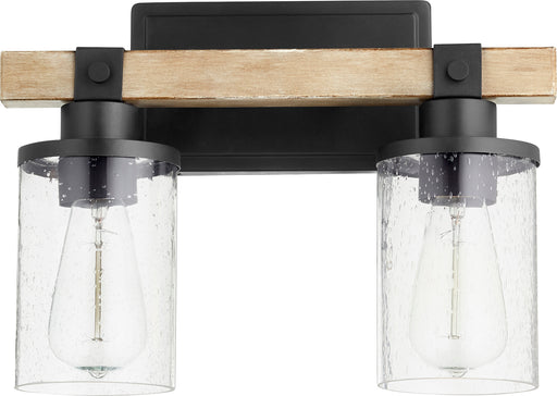 Quorum Home Quorum - 5189-2-69 - Two Light Vanity - Textured Black w/ Driftwood finish