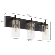 Quorum Home Quorum - 5200-3-59 - Three Light Vanity - Matte Black