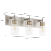 Quorum Home Quorum - 5200-3-65 - Three Light Vanity - Satin Nickel