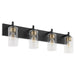 Quorum Home Quorum - 5200-4-59 - Four Light Vanity - Matte Black