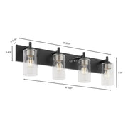 Quorum Home Quorum - 5200-4-59 - Four Light Vanity - Matte Black