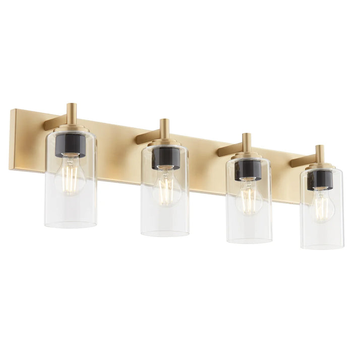 Quorum Home Quorum - 5200-4-80 - Four Light Vanity - Aged Brass