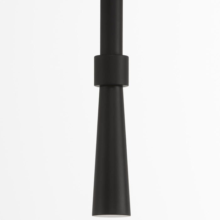 Goodwin 1 Light Tall Wall Mount W/ Opal - Matte Black