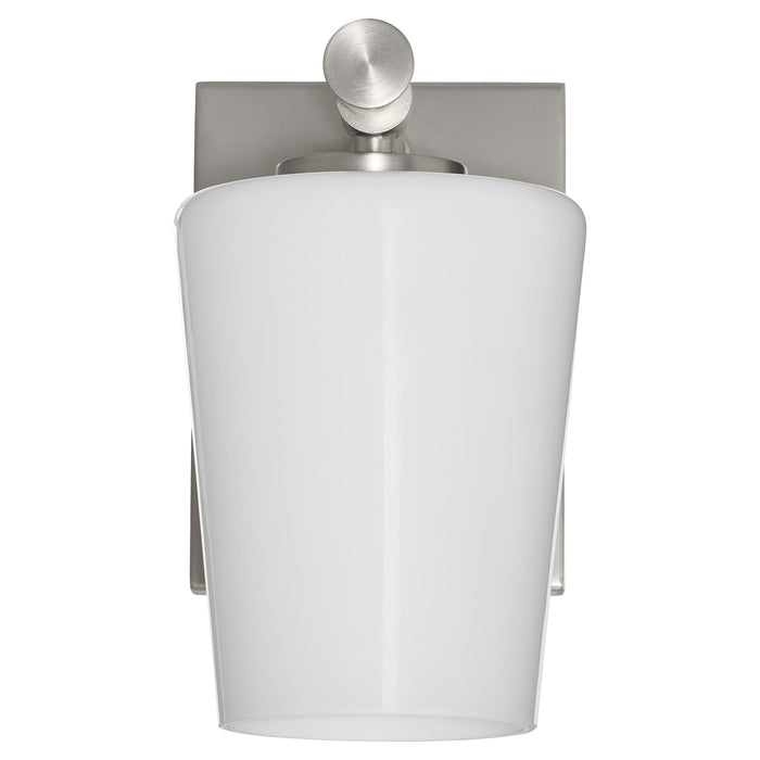 Goodwin 1 Light Wall Mount W/ Opal - Satin Nickel