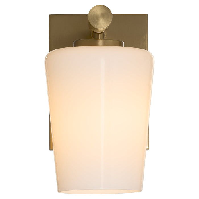 Goodwin 1 Light Wall Mount W/ Opal - Aged Brass