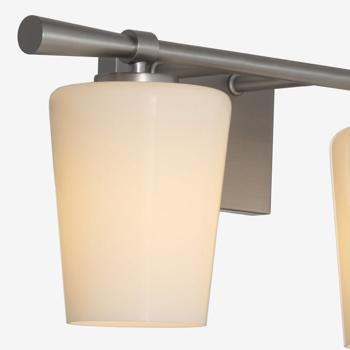 Goodwin 2 Light Vanity W/ Opal - Satin Nickel
