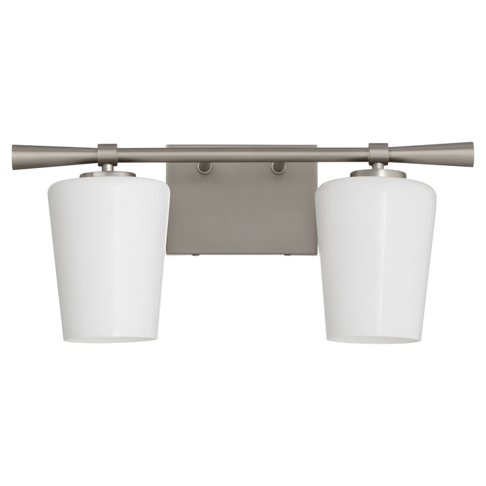 Goodwin 2 Light Vanity W/ Opal - Satin Nickel