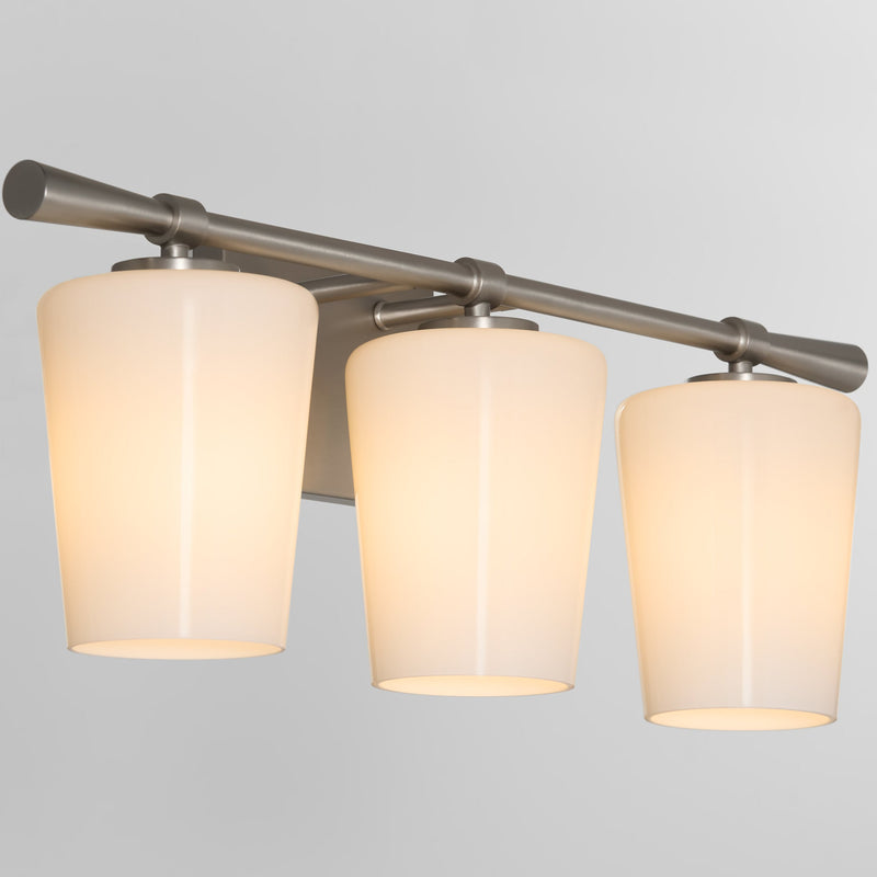Goodwin 3 Light Vanity W/ Opal - Satin Nickel