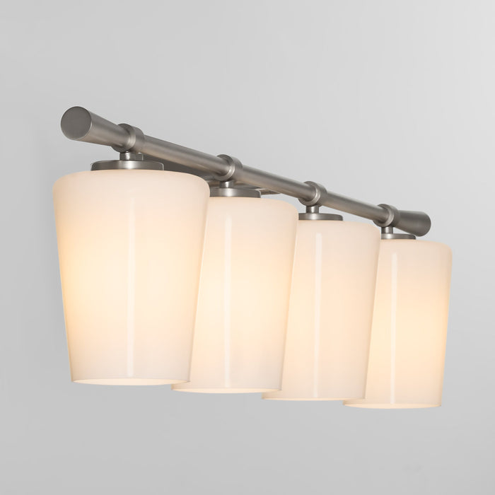 Goodwin 4 Light Vanity W/ Opal - Satin Nickel