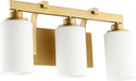 Quorum Home Quorum - 5207-3-80 - Three Light Vanity - Aged Brass