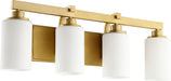 Quorum Home Quorum - 5207-4-80 - Four Light Vanity - Aged Brass