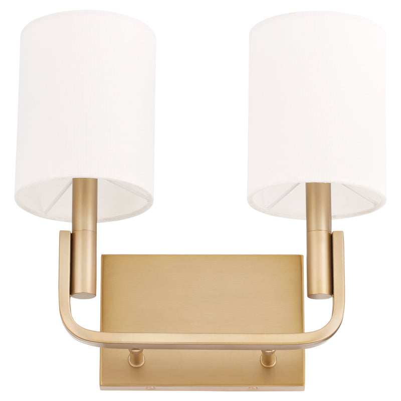 Quorum Home Quorum - 5210-2-80 - Two Light Wall Mount - Aged Brass