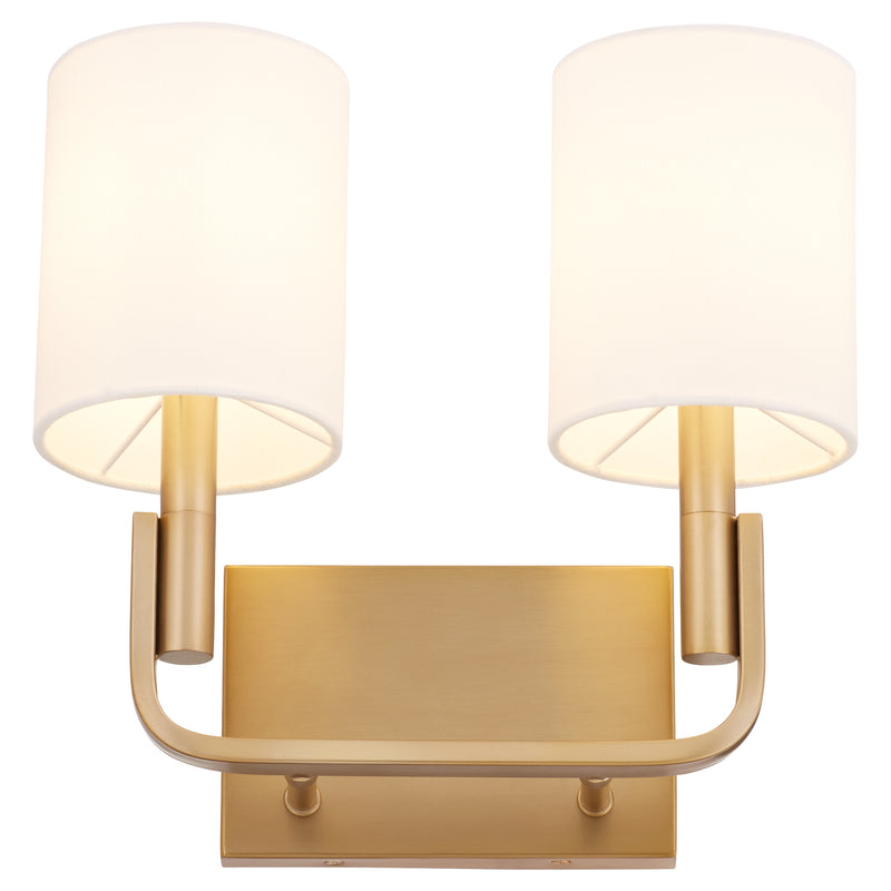 Quorum Home Quorum - 5210-2-80 - Two Light Wall Mount - Aged Brass