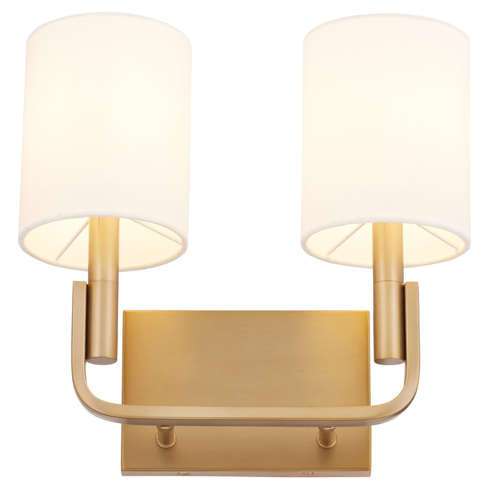 Quorum Home Quorum - 5210-2-80 - Two Light Wall Mount - Aged Brass