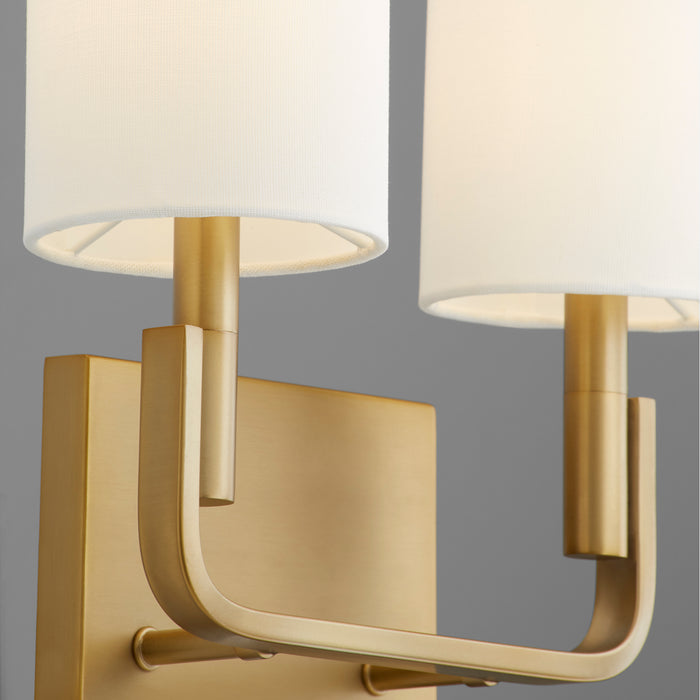 Quorum Home Quorum - 5210-2-80 - Two Light Wall Mount - Aged Brass