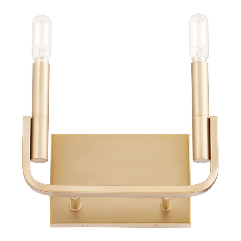 Quorum Home Quorum - 5210-2-80 - Two Light Wall Mount - Aged Brass