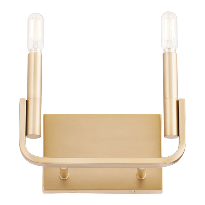 Quorum Home Quorum - 5210-2-80 - Two Light Wall Mount - Aged Brass