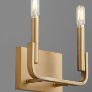 Quorum Home Quorum - 5210-2-80 - Two Light Wall Mount - Aged Brass