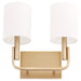 Quorum Home Quorum - 5210-2-80 - Two Light Wall Mount - Aged Brass