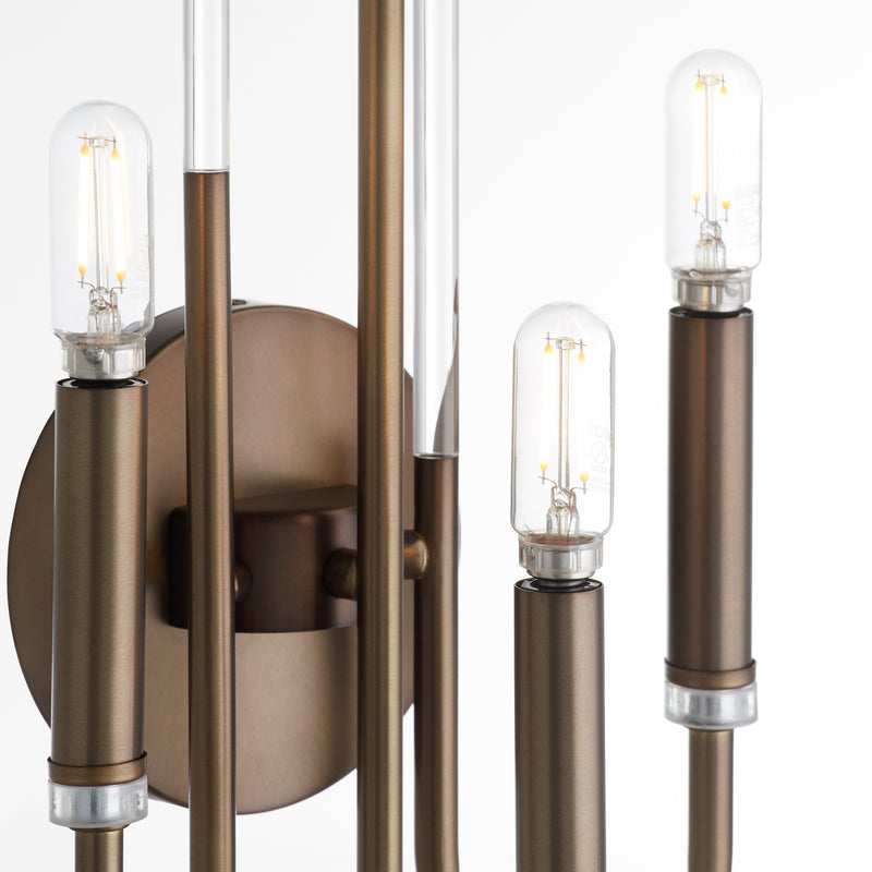 Quorum Home Quorum - 5223-3-81 - Three Light Wall Mount - Dark Brass