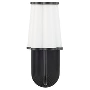 Belinder 1 Light Scalloped Wall Mount  - Matte Black