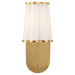Belinder 1 Light Scalloped Wall Mount  - Aged Bras