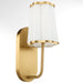 Belinder 1 Light Scalloped Wall Mount  - Aged Bras