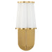 Belinder 1 Light Scalloped Wall Mount  - Aged Bras