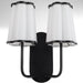Belinder 2 Light Scalloped Wall Mount  - Matte Black
