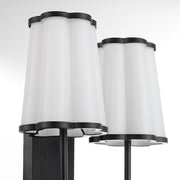 Belinder 2 Light Scalloped Wall Mount  - Matte Black