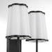 Belinder 2 Light Scalloped Wall Mount  - Matte Black