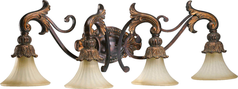 Quorum Home Quorum - 5230-4-88 - Four Light Vanity - Corsican Gold