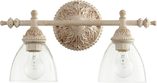 Quorum Home Quorum - 5257-2-70 - Two Light Vanity - Persian White w/ Clear/Seeded