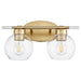 Quorum Home Quorum - 5317-2-80 - Two Light Vanity - Aged Brass